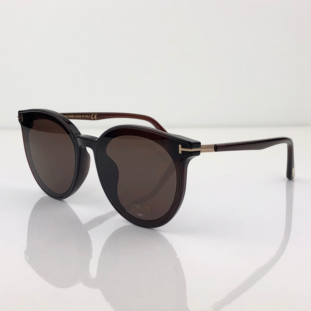 New TOM FORD Brown Rounded Sunglasses 807-K/S - Picture 6 of 16
